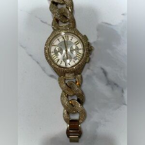 Michael Kors Shimmering Gold Chain-Link Watch